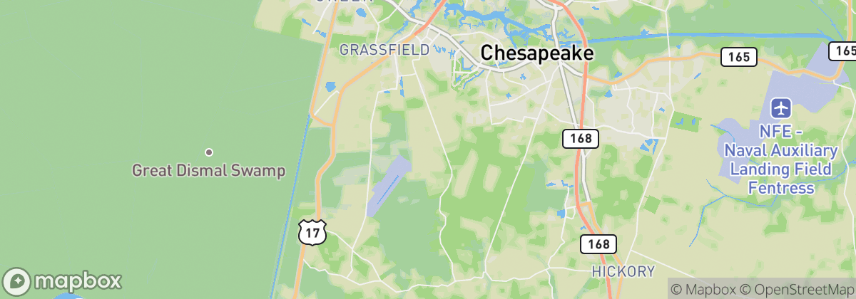 Map: Chesapeake, VA
