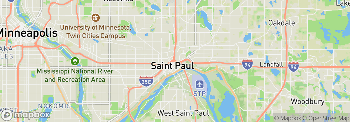 Map: Saint Paul, MN