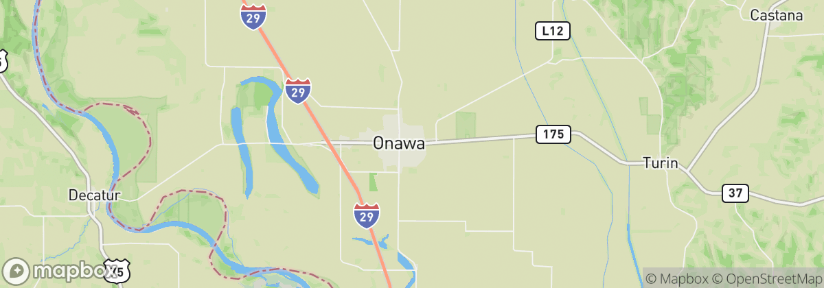 Map: Onawa, IA