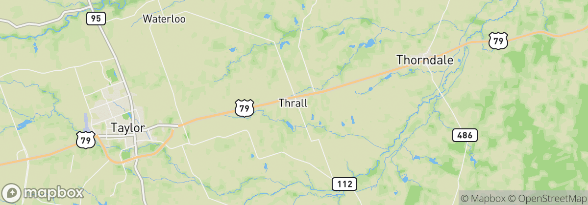 Map: Thrall, TX