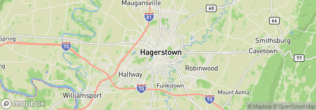 Map: Hagerstown, MD
