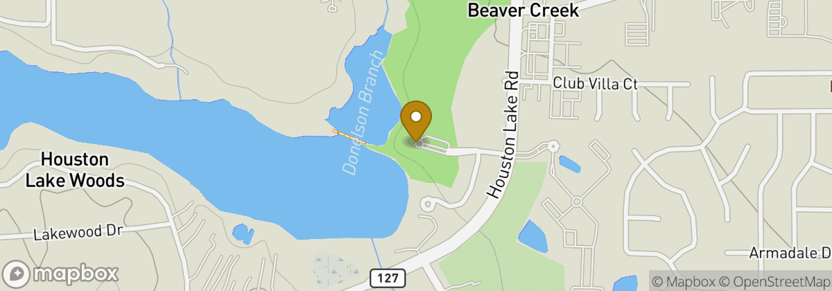 Map location: Houston Lake Country Club