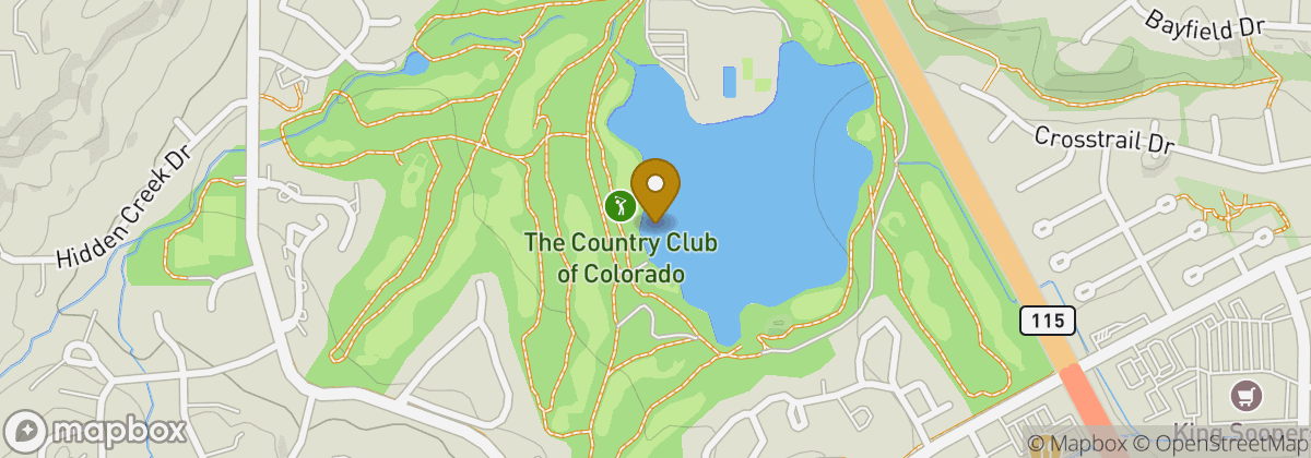Map location: The Country Club of Colorado