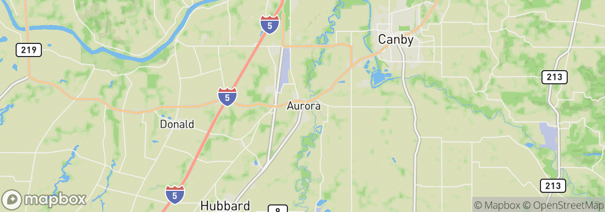 Map: Aurora, OR
