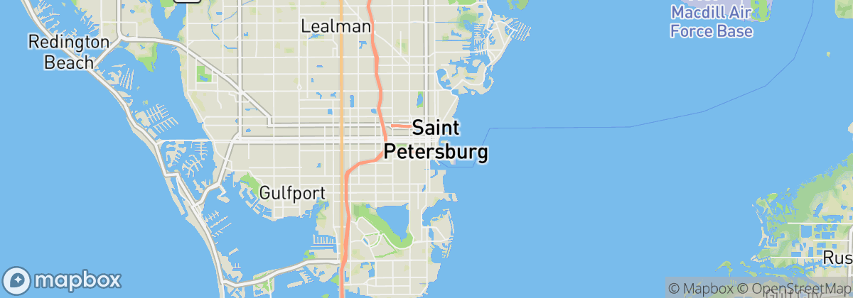 Map: St Petersburg, FL