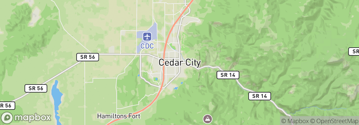 Map: Cedar City, UT