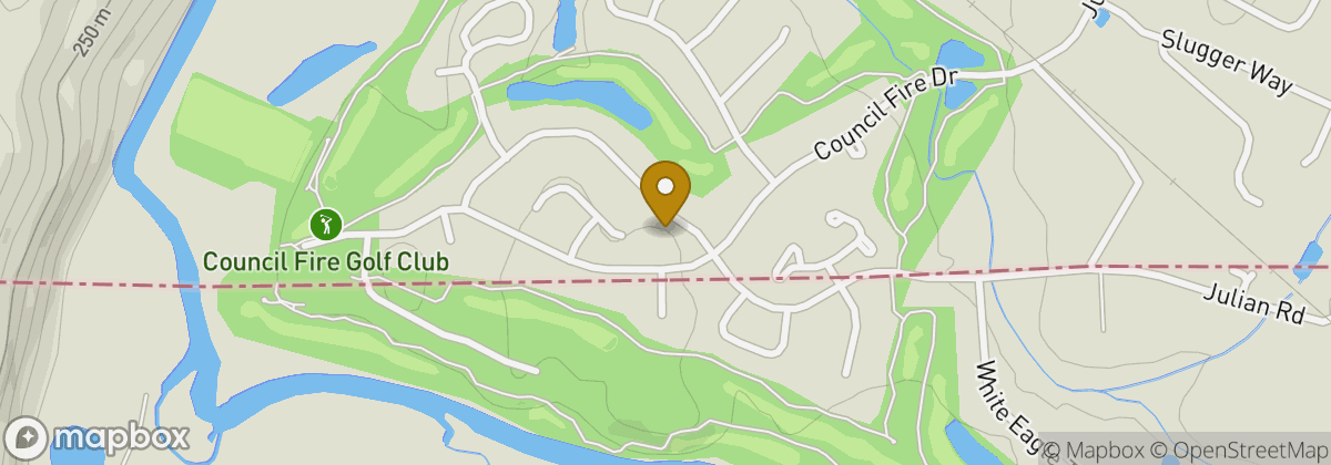 Map location: Council Fire Golf Club