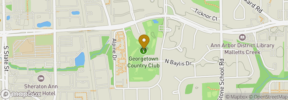 Map location: Georgetown Country Club