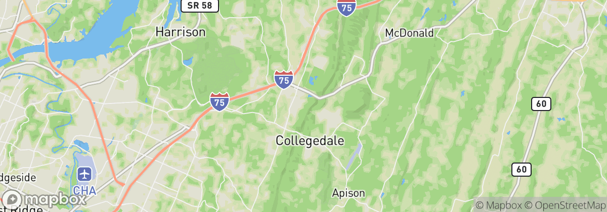 Map: Ooltewah, TN