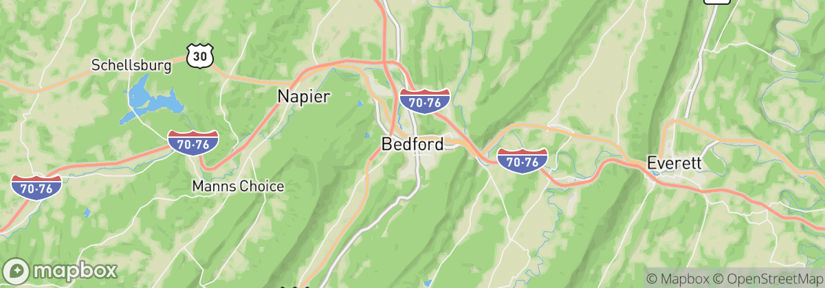 Map: Bedford, PA