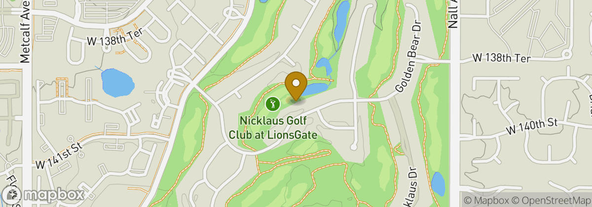 Map location: Nicklaus Golf Club at LionsGate