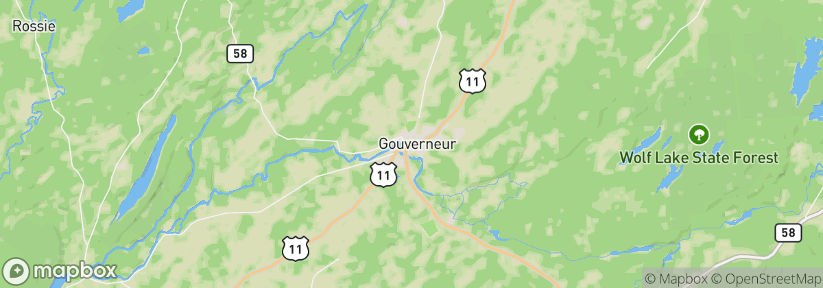 Map: Gouverneur, NY
