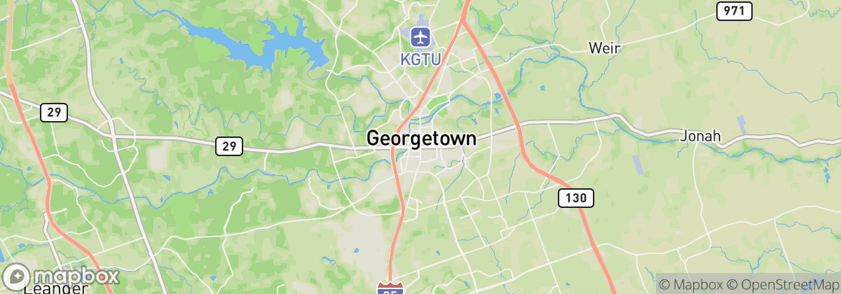Map: Georgetown, TX