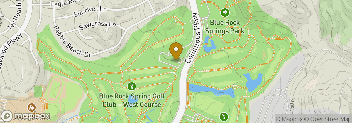 Map location: Blue Rock Springs Golf Club