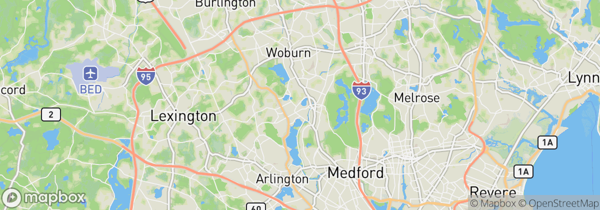 Map: Winchester, MA