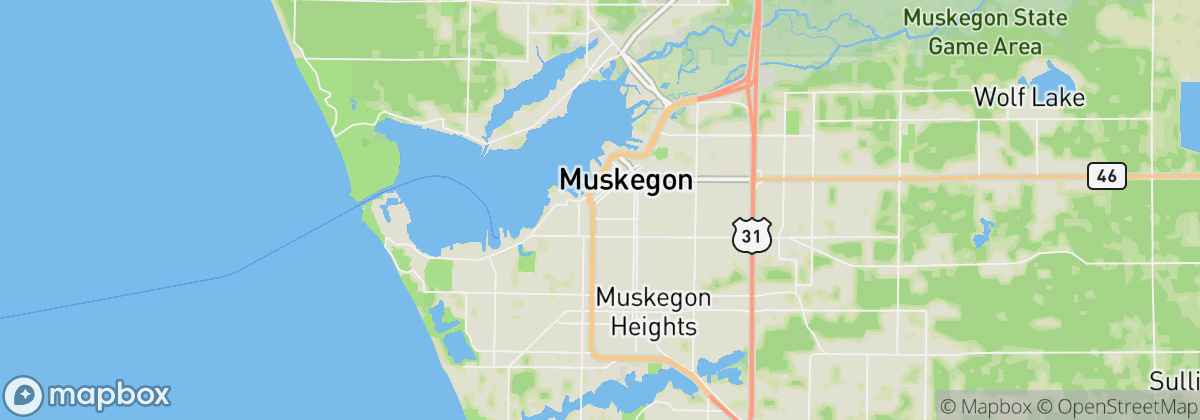 Map: Muskegon, MI