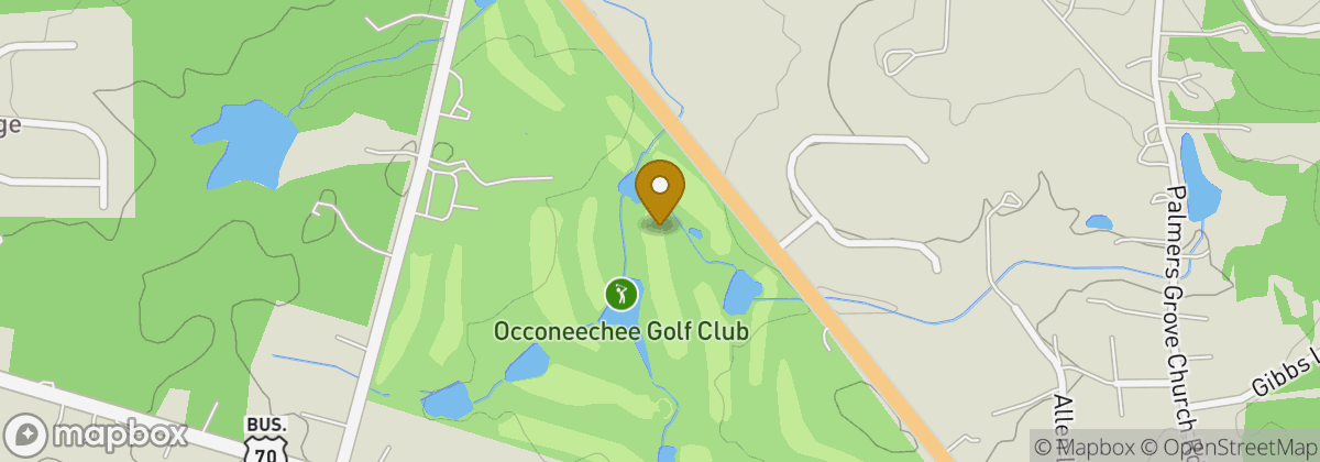 Map location: Occoneechee Golf Club