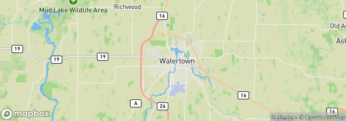 Map: Watertown, WI