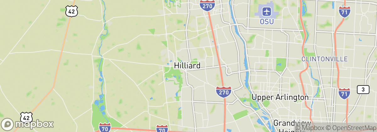 Map: Hilliard, OH