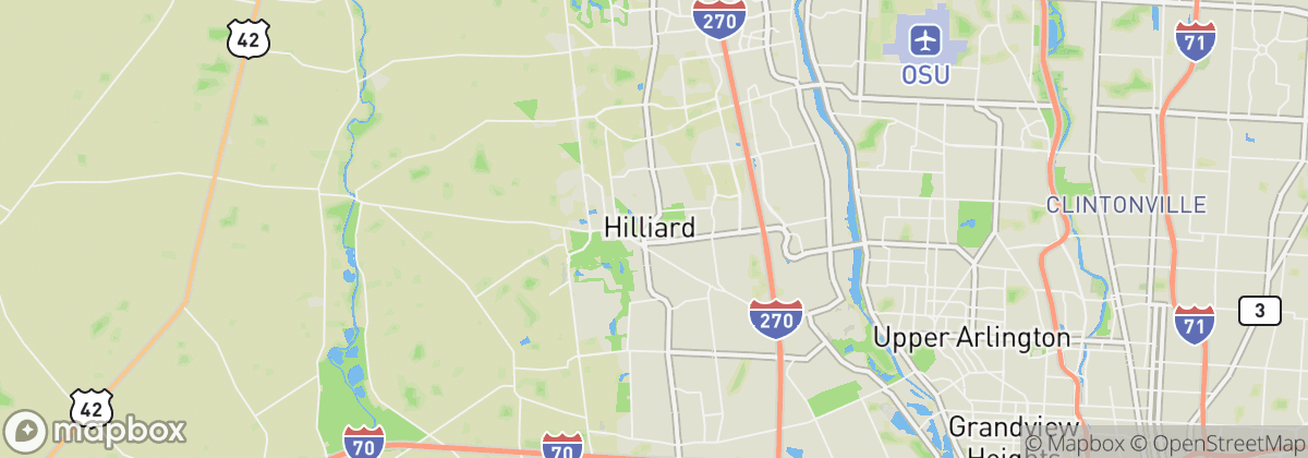 Map: Hilliard, OH
