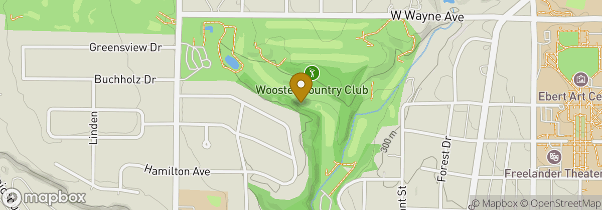 Map location: Wooster Country Club