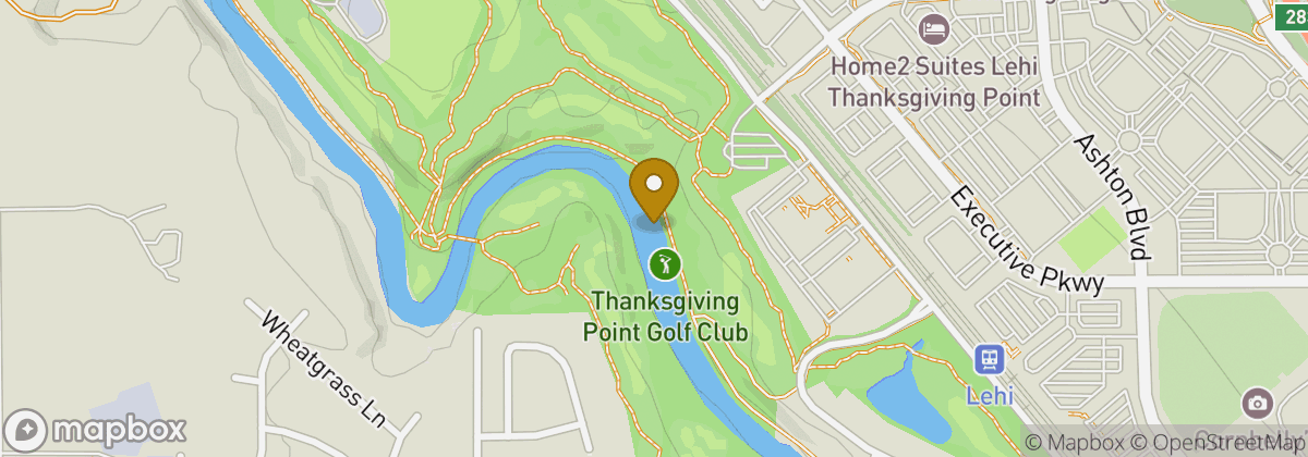 Map location: Thanksgiving Point Golf Club