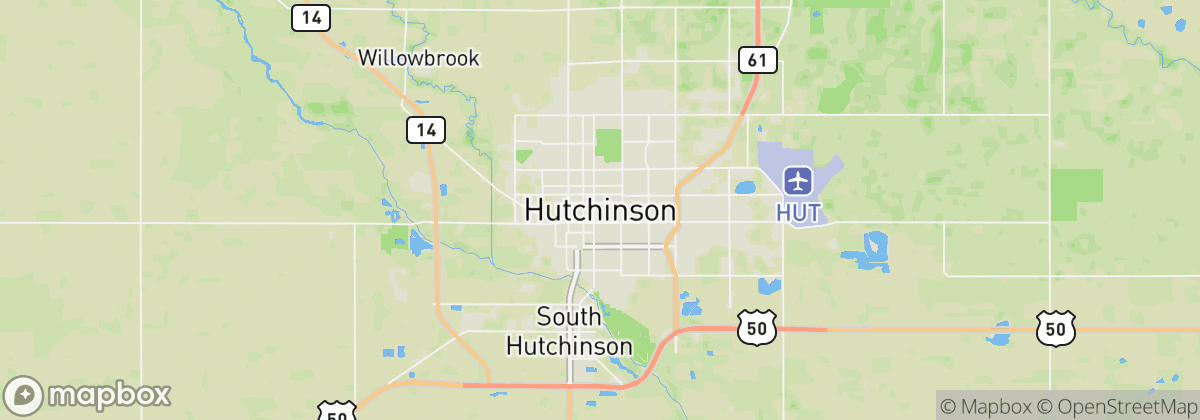 Map: Hutchinson, KS