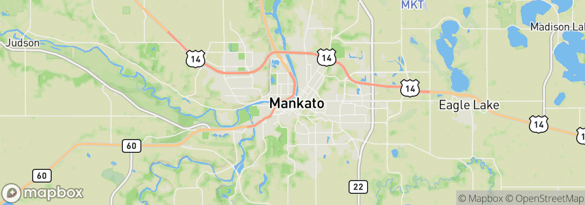 Map: Mankato, MN