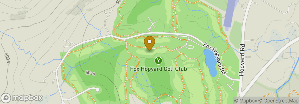 Map location: Fox Hopyard Golf Club