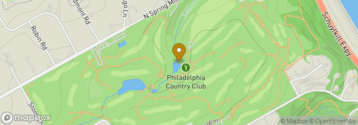 Map location: Philadelphia Country Club