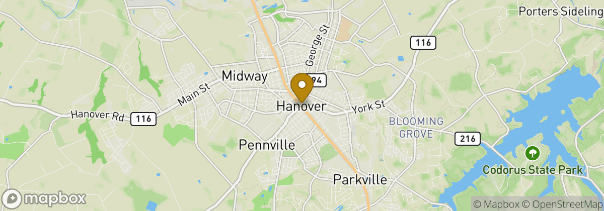 Map location: Hanover