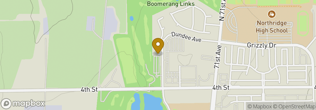 Map location: Boomerang Links Golf Course