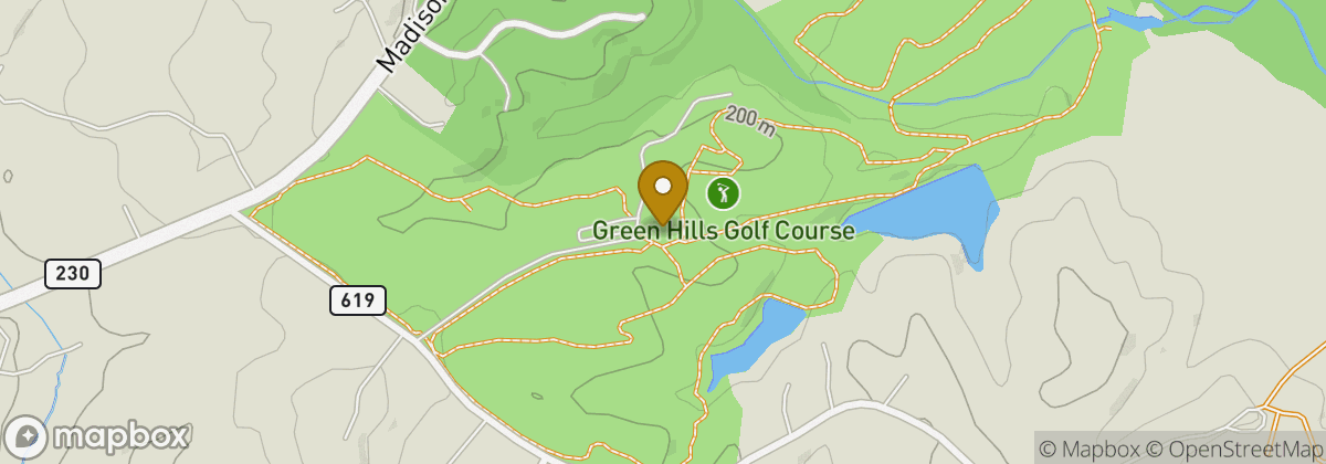Map location: Greene Hills Country Club