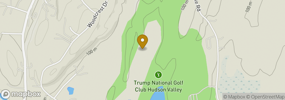 Map location: Trump National Golf Club Hudson Valley