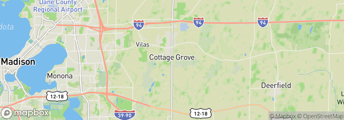 Map: Cottage Grove, WI