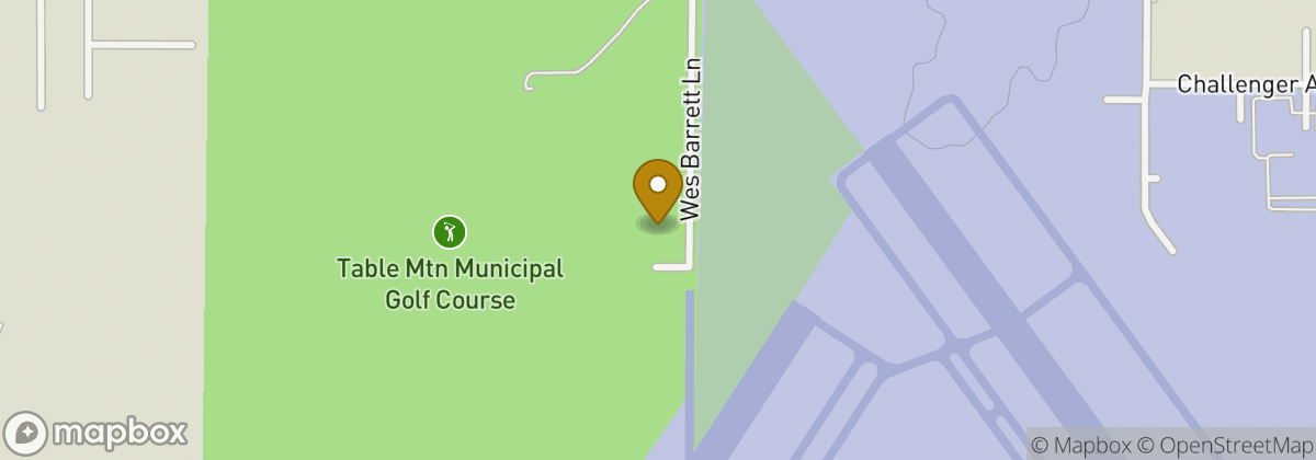 Map location: Table Mountain Golf Course