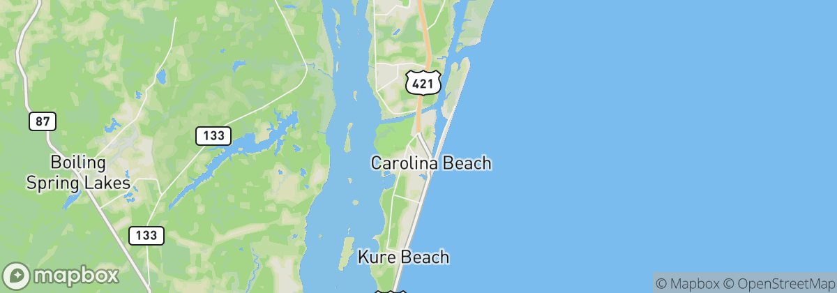 Map: Carolina Beach, NC
