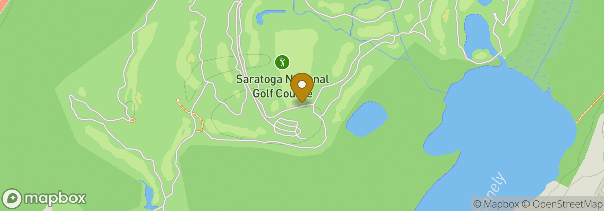 Map location: Saratoga National Golf Course