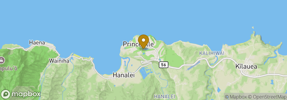 Map location: Makai Princeville Golf Course