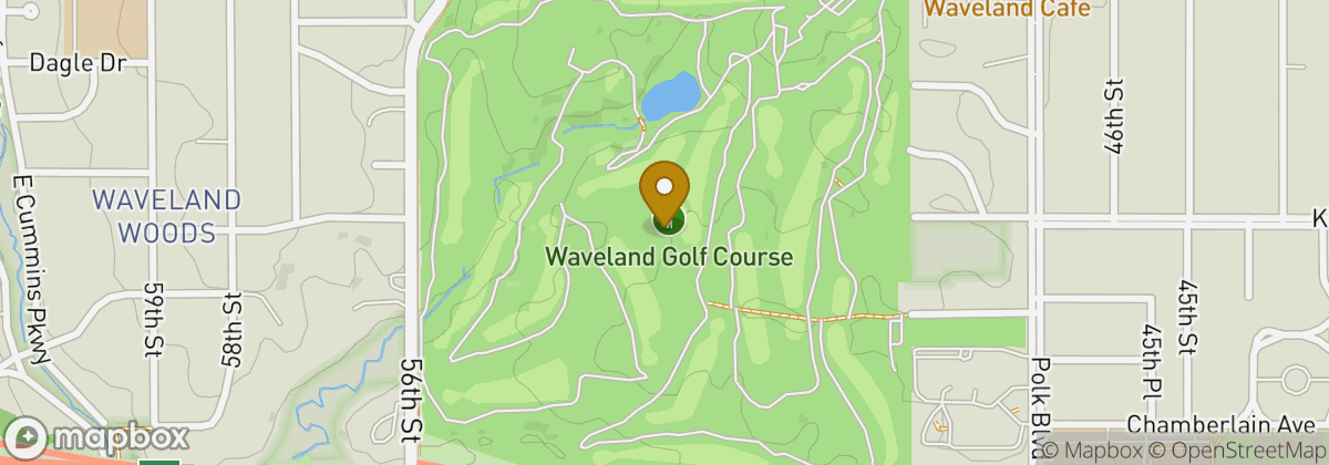 Map location: Waveland Golf Course