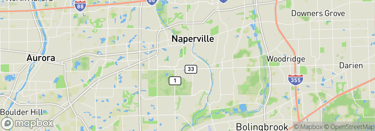 Map: Naperville, IL