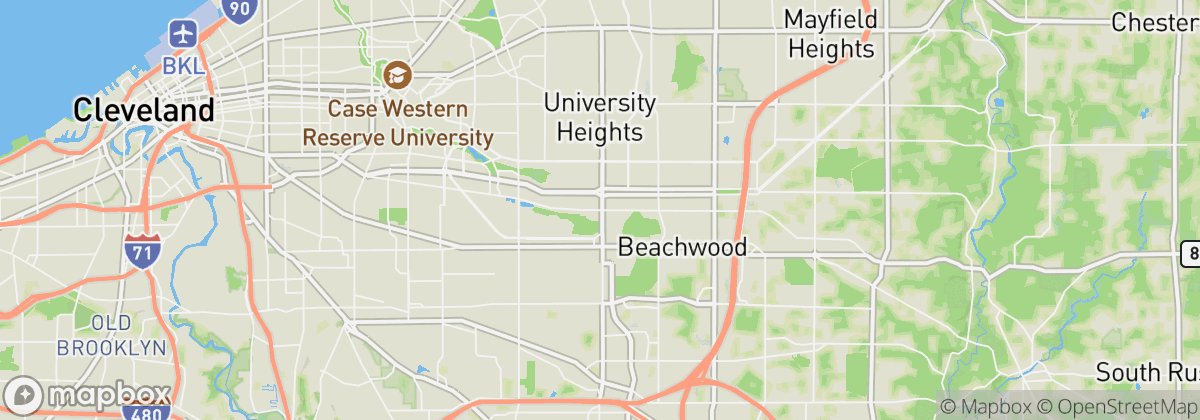 Map: Shaker Heights, OH