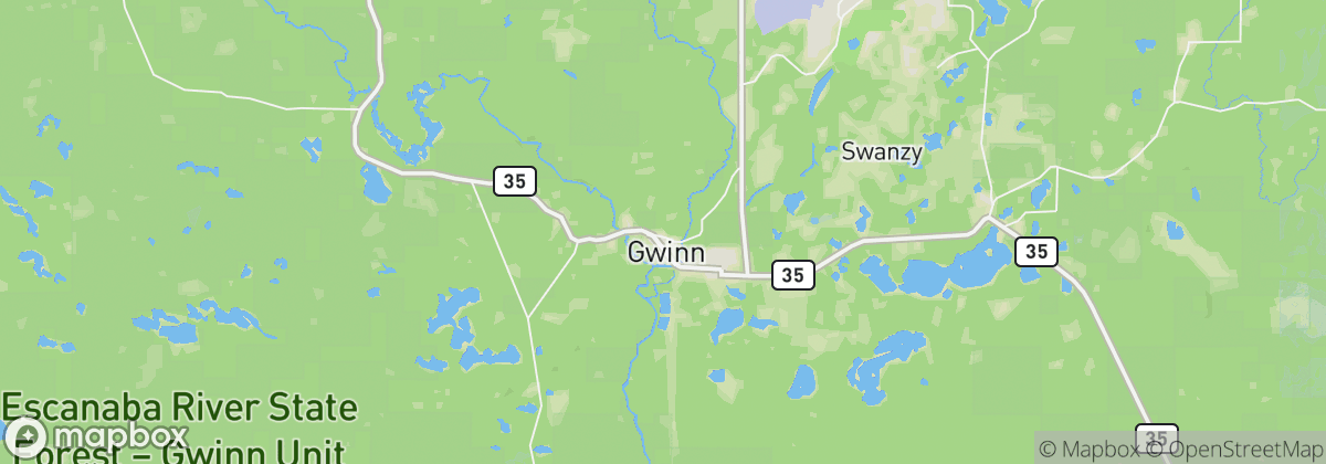 Map: Gwinn, MI