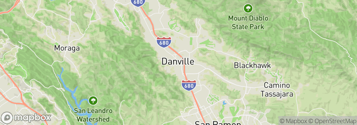 Map: Danville, CA