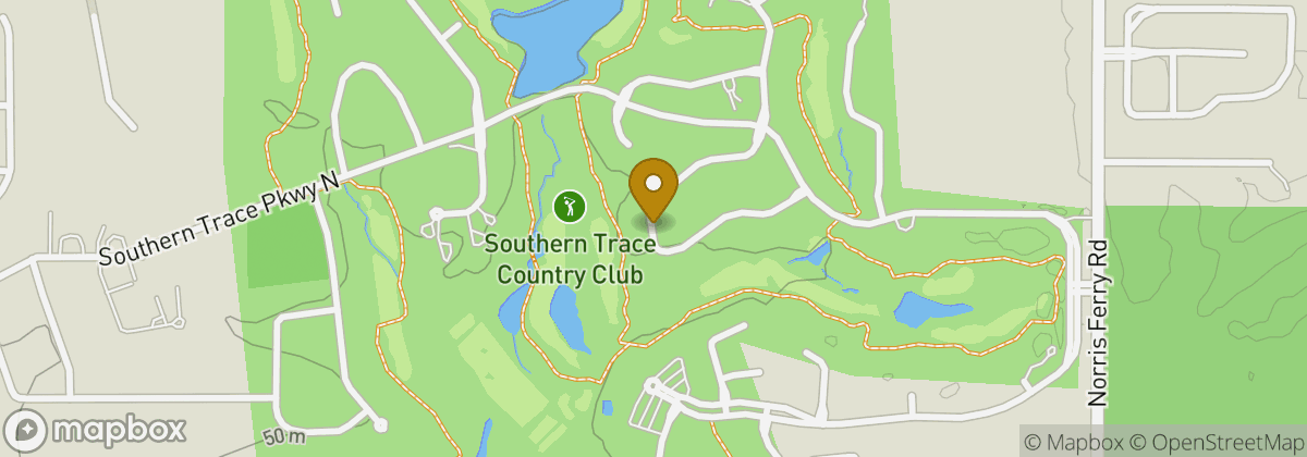 Map location: Southern Trace Country Club