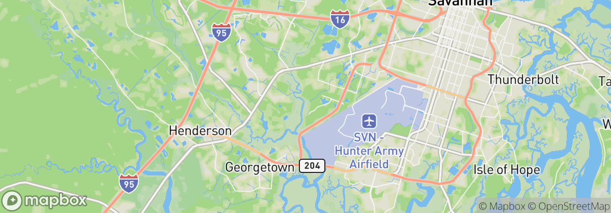 Map: Savannah, GA