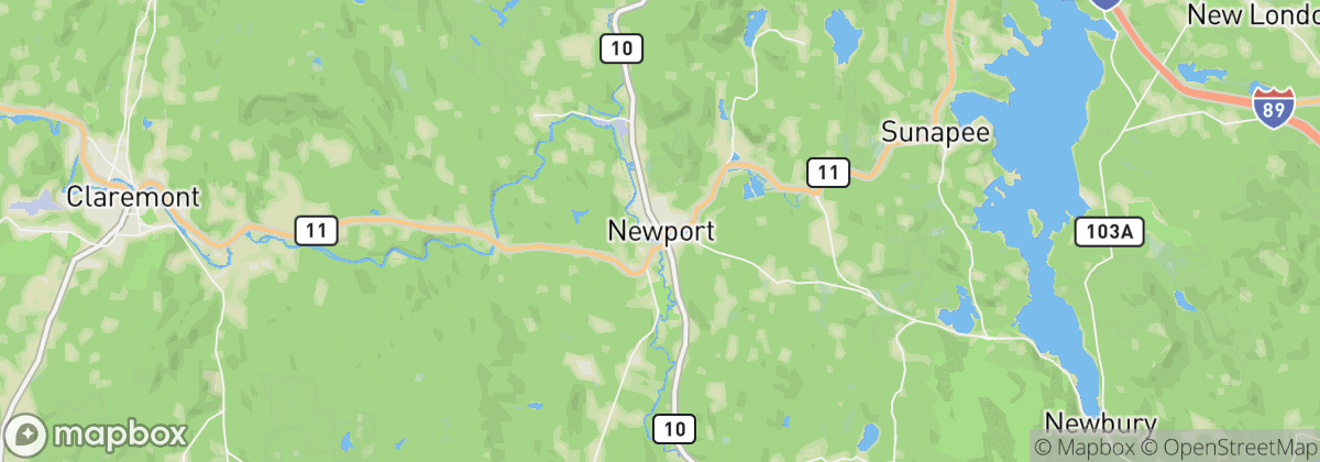 Map: Newport, NH
