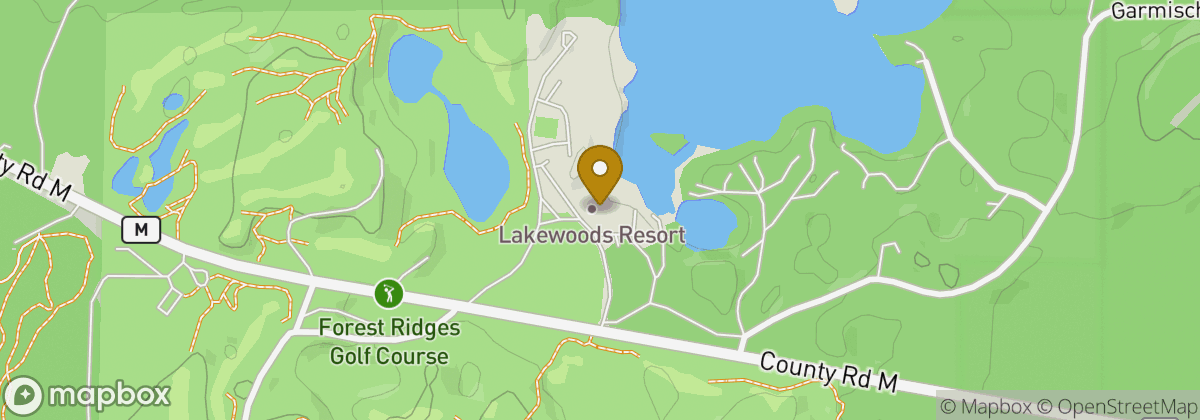 Map location: Lakewoods Resort & Golf