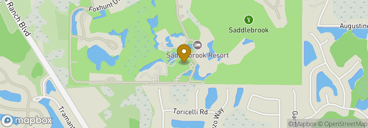 Map location: Saddlebrook Resort