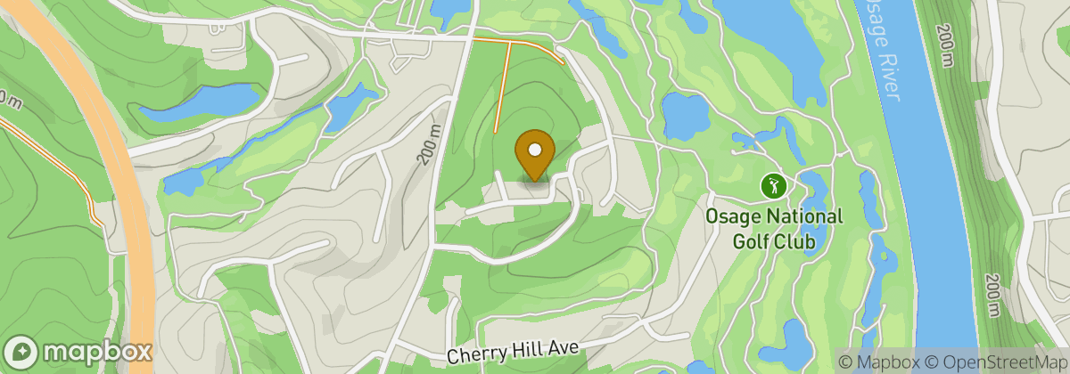 Map location: Osage National Golf Club